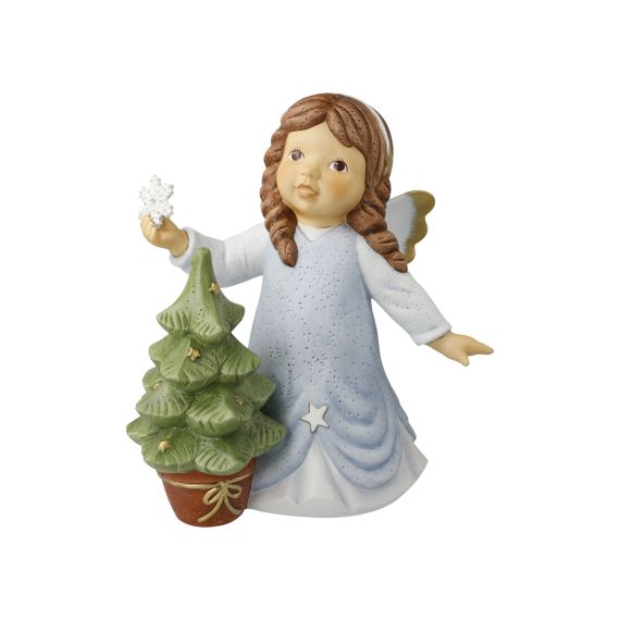 Figur 25,5 cm – Mein funkelndes Weihnachtsbäumchen Nina & Marco Winterengelchen mit Kristallsteinen