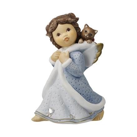 Engelfigur Schnurrender Begleiter - Winterengelchen Nina & Marco