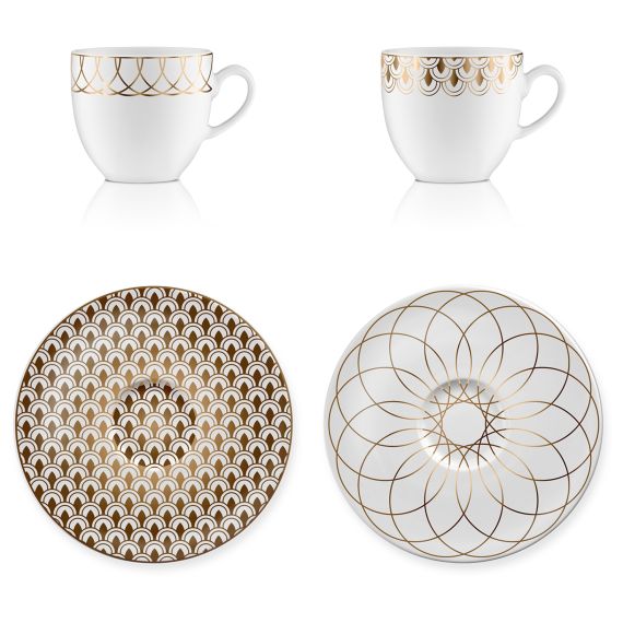 Produktbild von Espressotasse Set 2 First Gold 5,5 cm - Vola