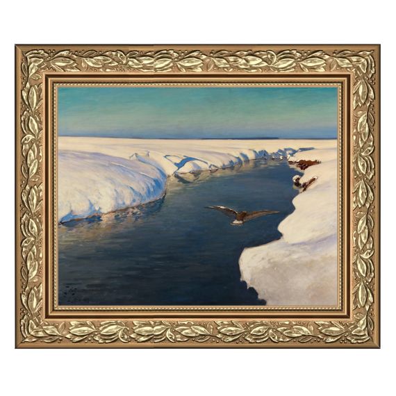 Produktbild von Porzellanbild Winterlandschaft 25x20 cm - Vola