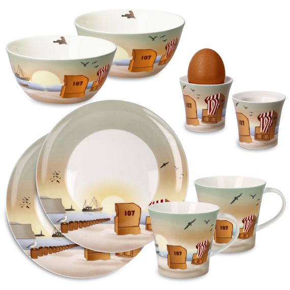 Produktbild von Frühstücksset Sunset Mood 8teilig - Scandic Home