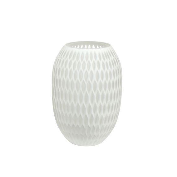 Produktbild von Vase White Carved - 24 cm weiß Accessoires