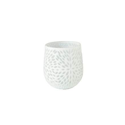 Vase white 17 cm - Home & Style