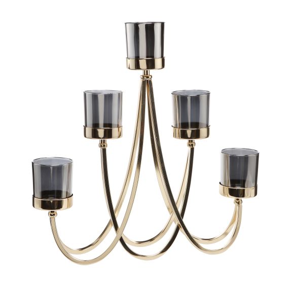 Kerzenleuchter gold 40,5 x 35 cm