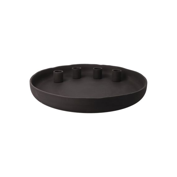 Produktbild von Kerzenhalter Slate Smoke grau 4 cm 