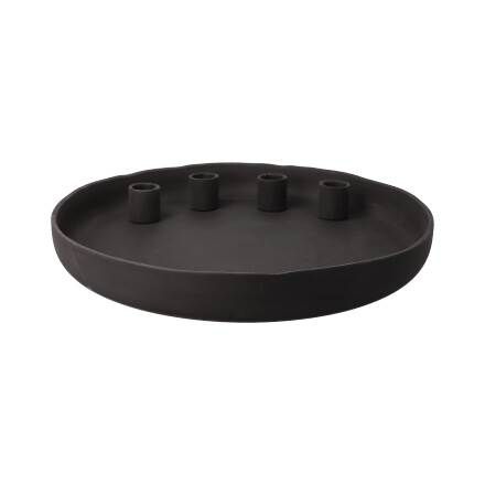 Kerzenhalter Slate Smoke grau 4 cm 