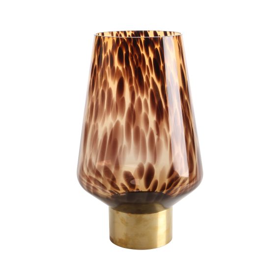 Produktbild von Glasvase Amber Rain braun 40 cm 