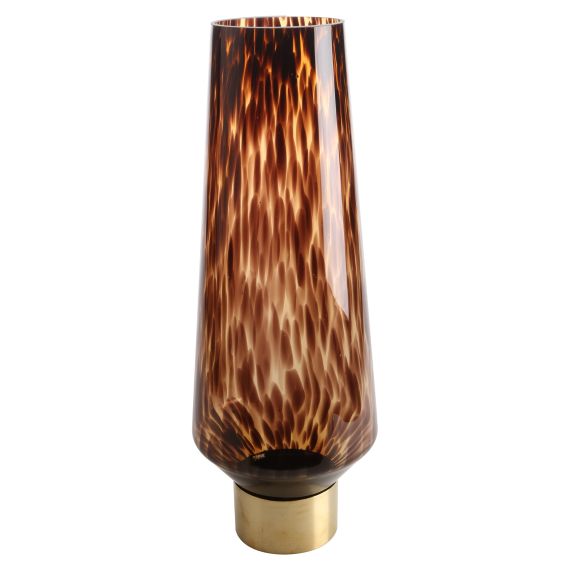 Produktbild von Glasvase Amber Rain braun 60 cm 