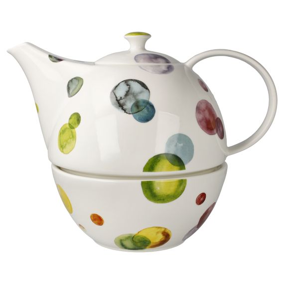 Teekanne mit Stövchen Colori