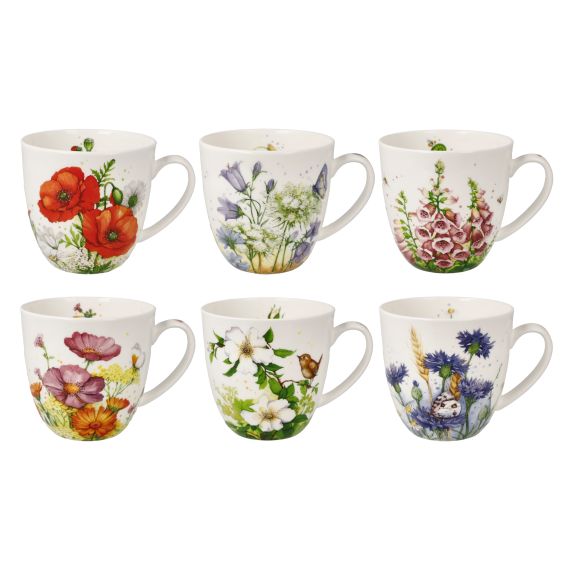 Produktbild von Tassenset 6er Teetassen Fiori 0,5 l - Home & Style