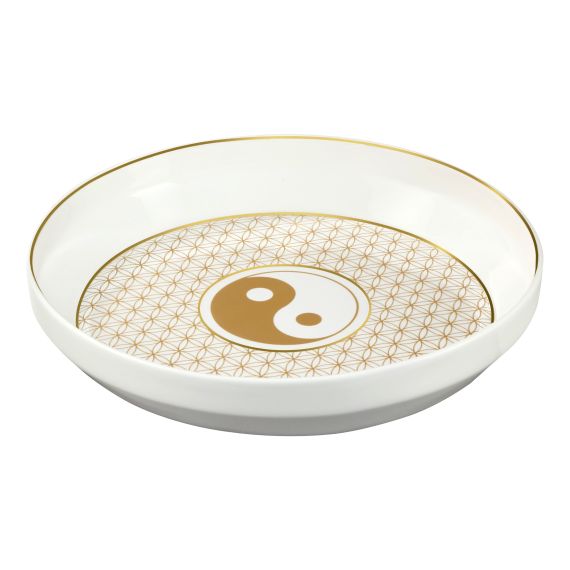 Produktbild von Yin Yang Weiß - Schale 31 cm Lotus Yin Yang