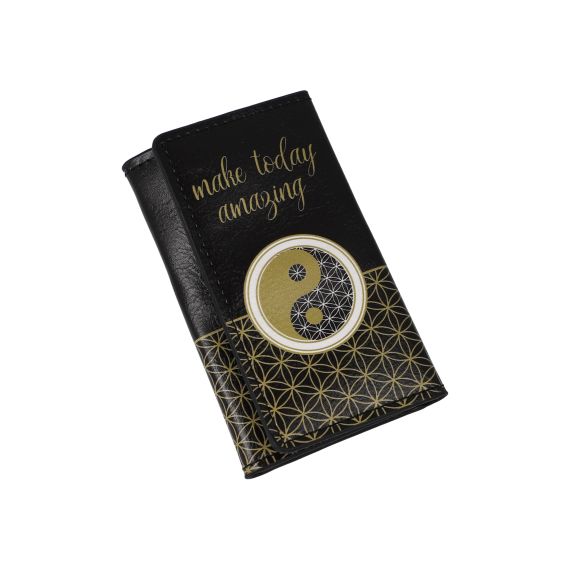 Produktbild von Schlüsseletui Yin Yang schwarz 6x10 cm Lotus 