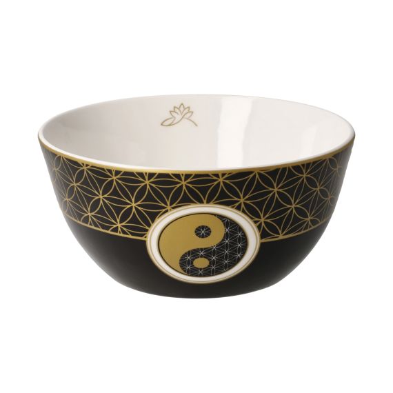 Produktbild von Schale Lotus - Yin Yang schwarz