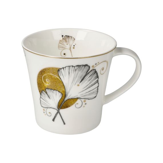 Produktbild von Kaffee- / Teetasse Ginkgo Weiß Lotus Yin Yang