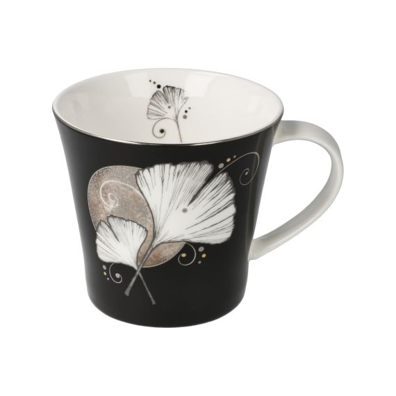 Produktbild von Kaffee- / Teetasse Ginkgo Schwarz Lotus Yin Yang