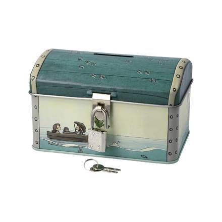 Spardose / Schatztruhe mit Schloß Schatzsuche - Anouk