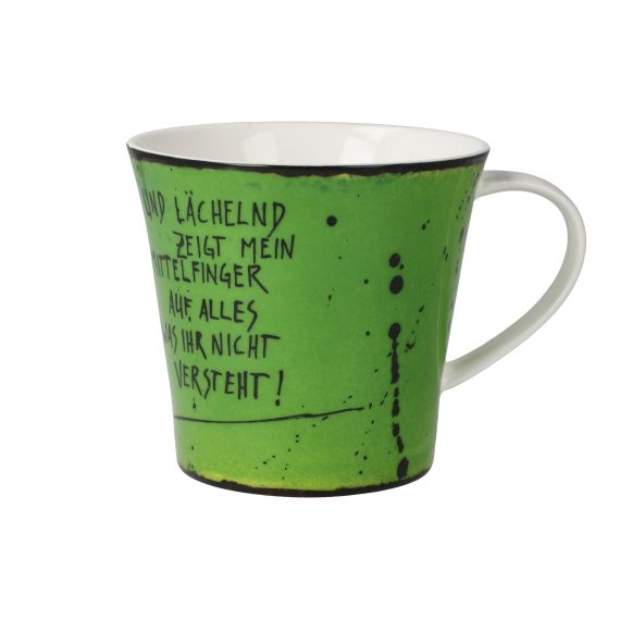 Produktbild von Kaffee- / Teetasse Mittelfinger - Frank Hummel Goebel Atelier