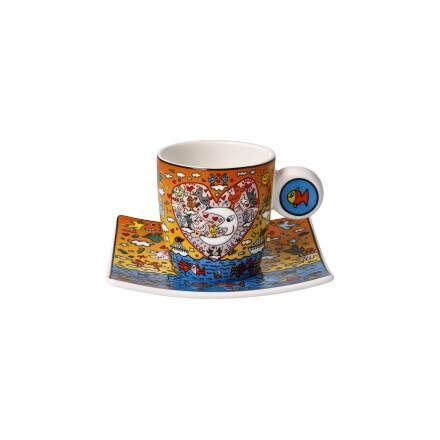Espressotasse James Rizzi The Romance of the Sea - Pop Art