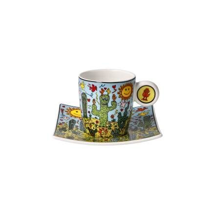 Espressotasse James Rizzi Desert Life - Pop Art