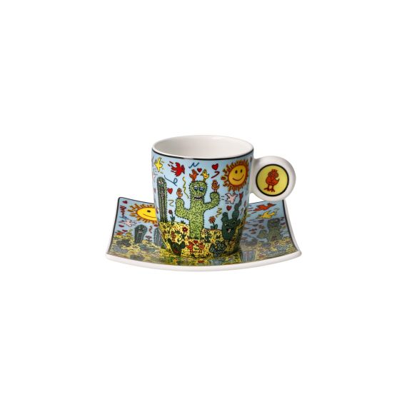 Produktbild von Espressotasse James Rizzi Desert Life - Pop Art
