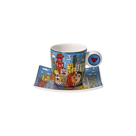 Espressotasse James Rizzi Summer in the City - Pop Art