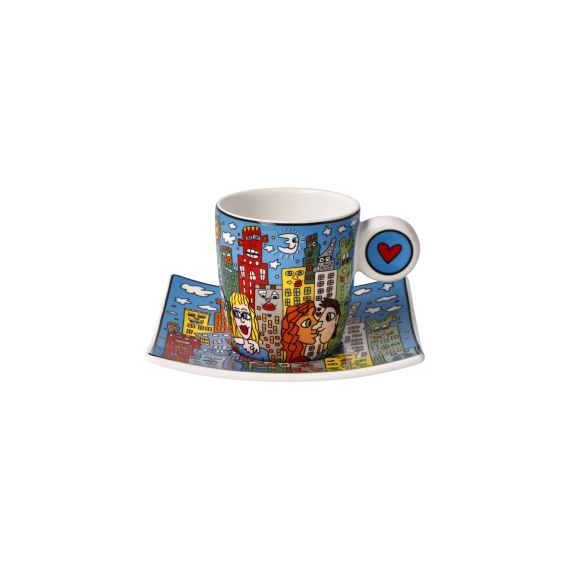 Produktbild von Espressotasse James Rizzi Summer in the City - Pop Art