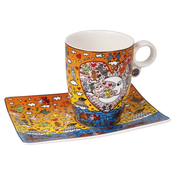 Künstlertasse James Rizzi The Romance of the Sea - Pop Art