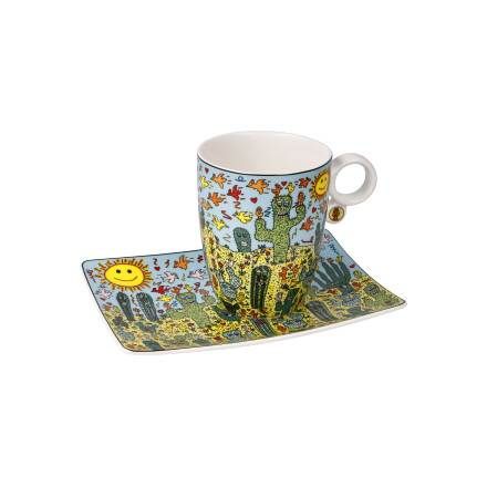 Künstlertasse James Rizzi Desert Life - Pop Art