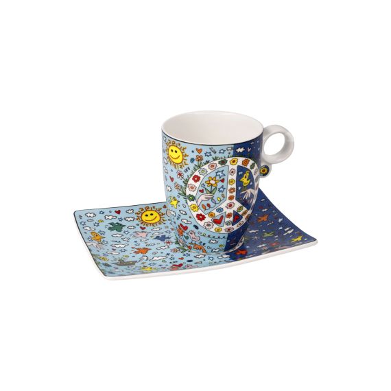 Produktbild von Künstlertasse James Rizzi Give Peace a Chance - Pop Art