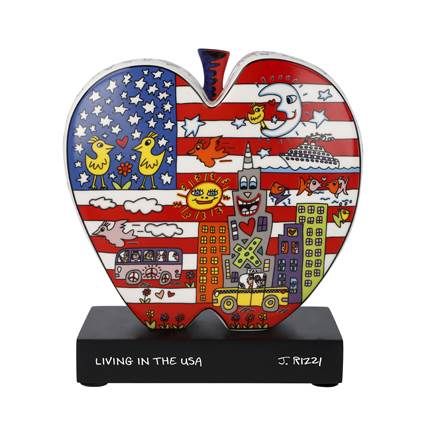 Figur - Living in the USA - James Rizzi Pop Art 