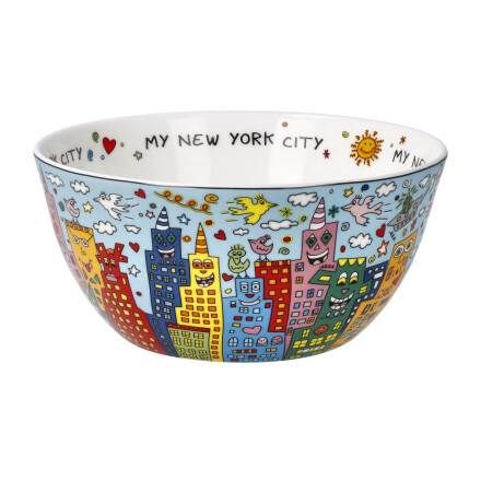 Schale - My New York City Day - James Rizzi Pop Art 