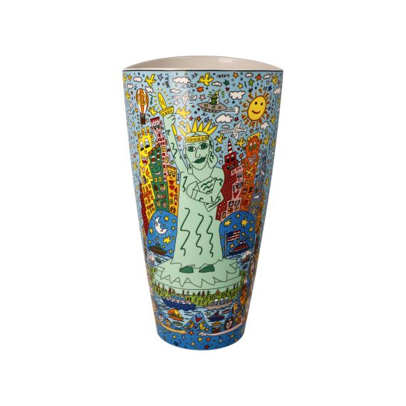 Produktbild von Vase James Rizzi The Big Apple is Big on Liberty - Pop Art