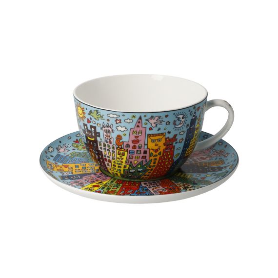 Produktbild von Milchkaffeetasse James Rizzi My New York City Day - Pop Art