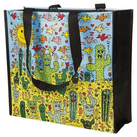 Einkaufstasche James Rizzi Desert Life - Pop Art