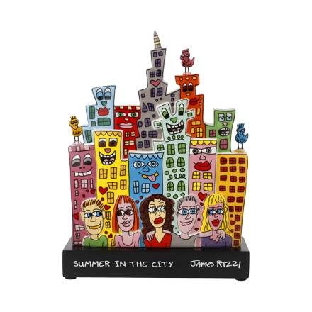 Figur Summer in the City James Rizzi 22,5 cm - Pop Art