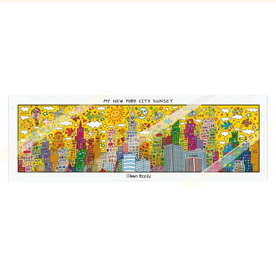 Produktbild von Magnettafel 75x25 cm My New York City Sunset James Rizzi - Pop Art