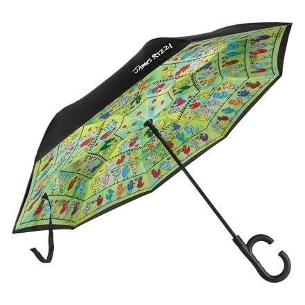 Upside-Down Schirm James Rizzi Birds on a Love Wire - Pop Art