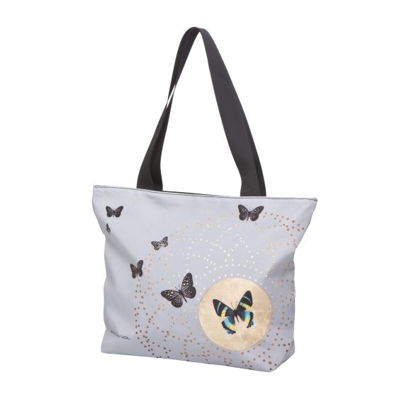 Produktbild von Grey Butterflies - Shopper 44 x 32 cm Artis Orbis Joanna Charlotte