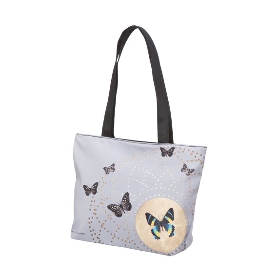 Produktbild von Grey Butterflies - Shopper 35 x 25 cm Artis Orbis Joanna Charlotte