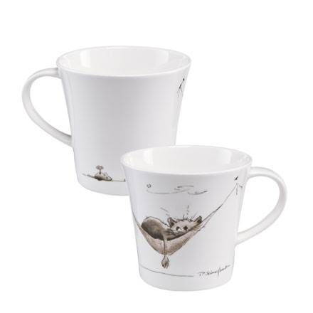 Mittagspäuschen - Künstlertasse Peter Schnellhardt 