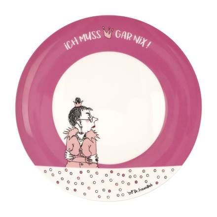 Plate Ich muss gar nix - Goebel Atelier