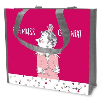 Einkaufstasche Ich muss gar nix - Barbara Freundlieb