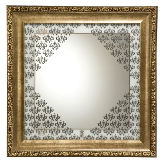 Produktbild von Château Wandspiegel 45 x 45 cm Floral