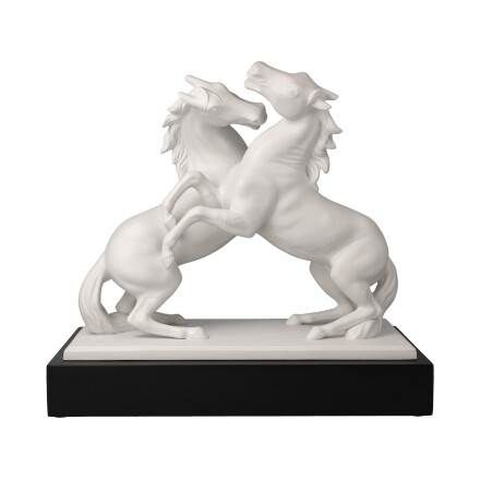 Pferdefigur L'Art d'Objets Chevaux Studio 8 - Artiste et Alegria blanc