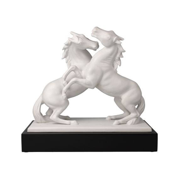Produktbild von Pferdefigur L'Art d'Objets Chevaux Studio 8 - Artiste et Alegria blanc