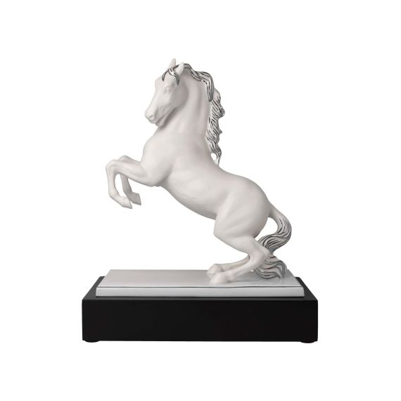 Produktbild von Pferdefigur L'Art d'Objets Chevaux Studio 8 – Magnifique blanc-platine