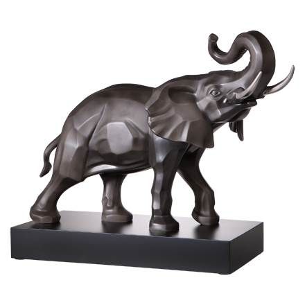 Elefantenfigur L'Art d'Objets Studio 8 – Elefant anthracite platine