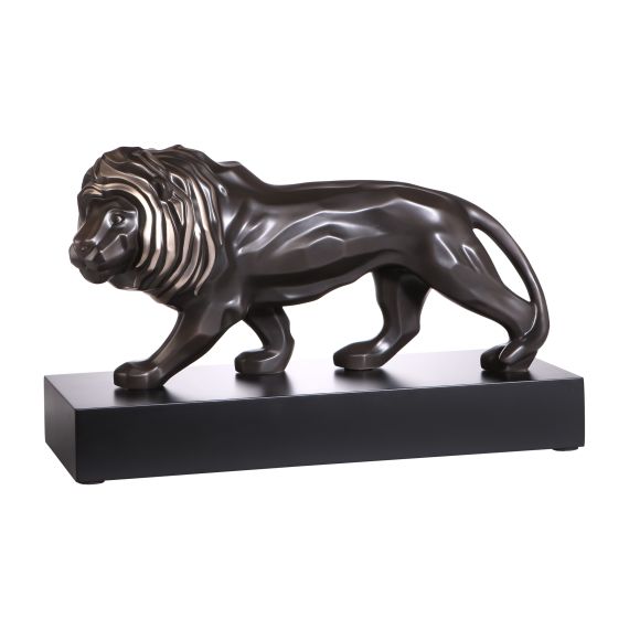 Produktbild von Löwenfigur L'Art d'Objets Studio 8 – Löwe anthracite platine