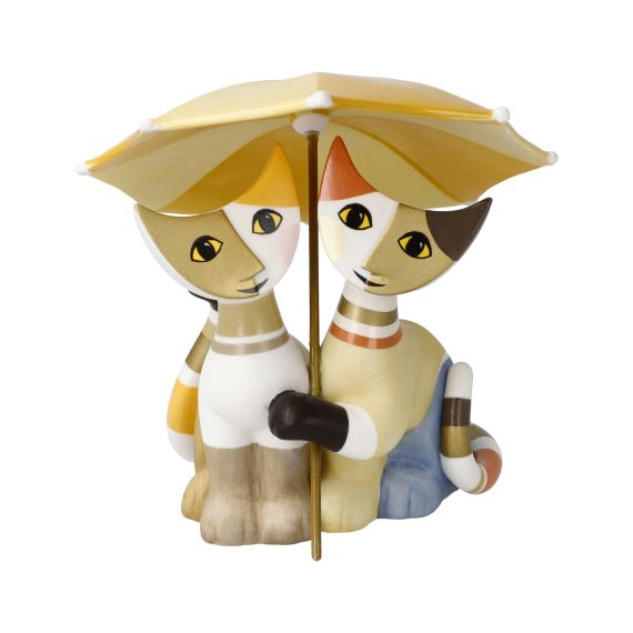 Produktbild von Katzenfigur Amici sotto lṀombrello Rosina Wachtmeister Katzenwelt