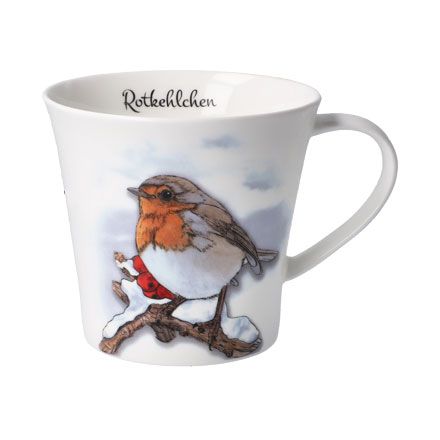 Produktbild von Kaffee- / Teetasse 0,35 l Rotkehlchen  – Vogel des Jahres 21